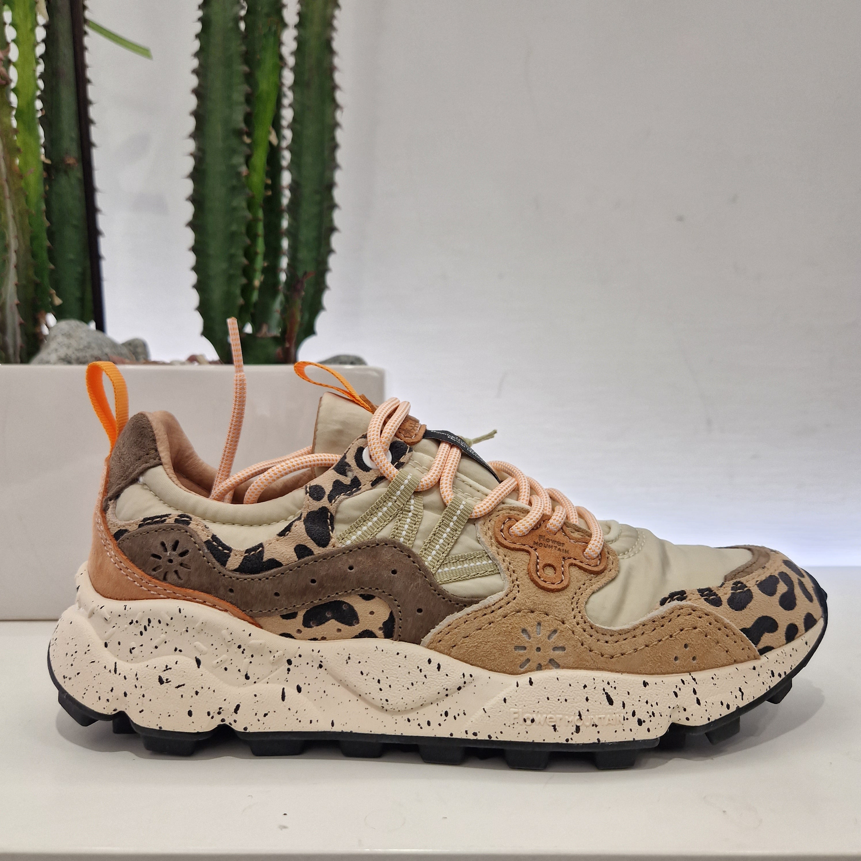 Flower Mountain sneakers stampa leo