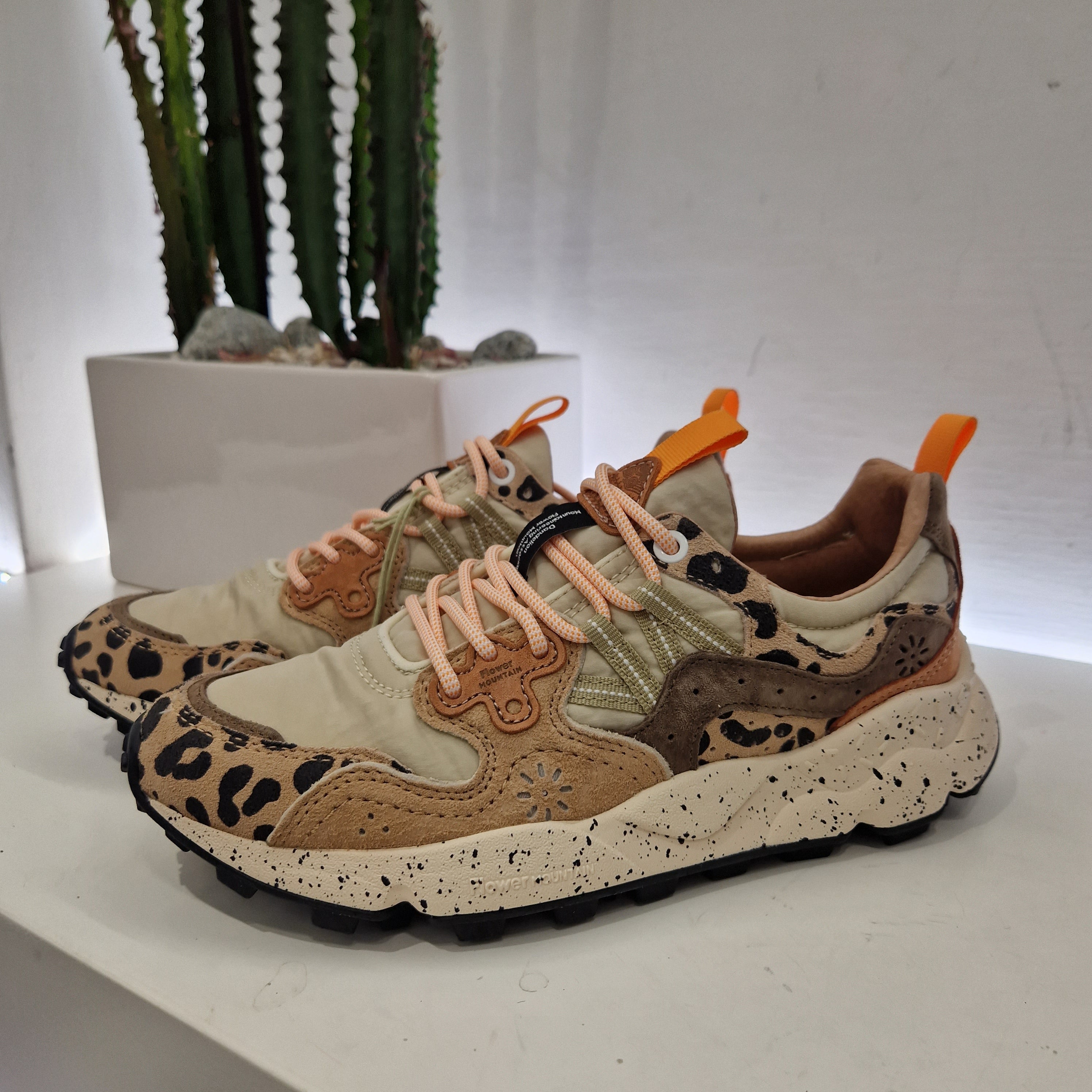 Flower Mountain sneakers stampa leo