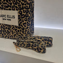 Marc Ellis borsa con manico stampa leo