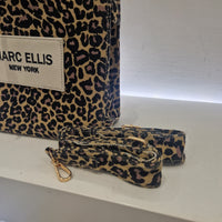 Marc Ellis borsa con manico stampa leo