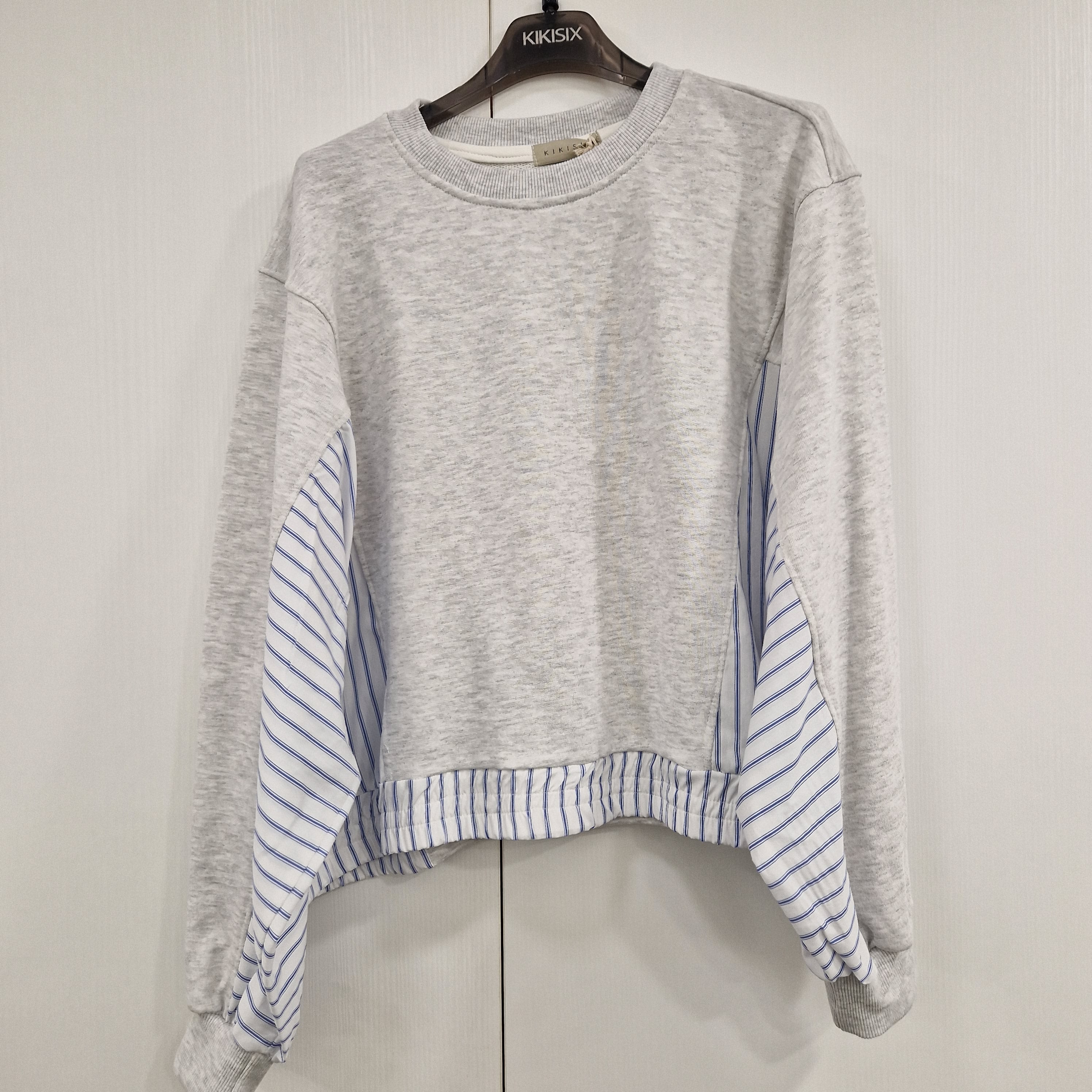 KIKISIX felpa  grigio