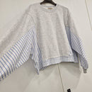 KIKISIX felpa  grigio