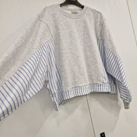 KIKISIX felpa  grigio