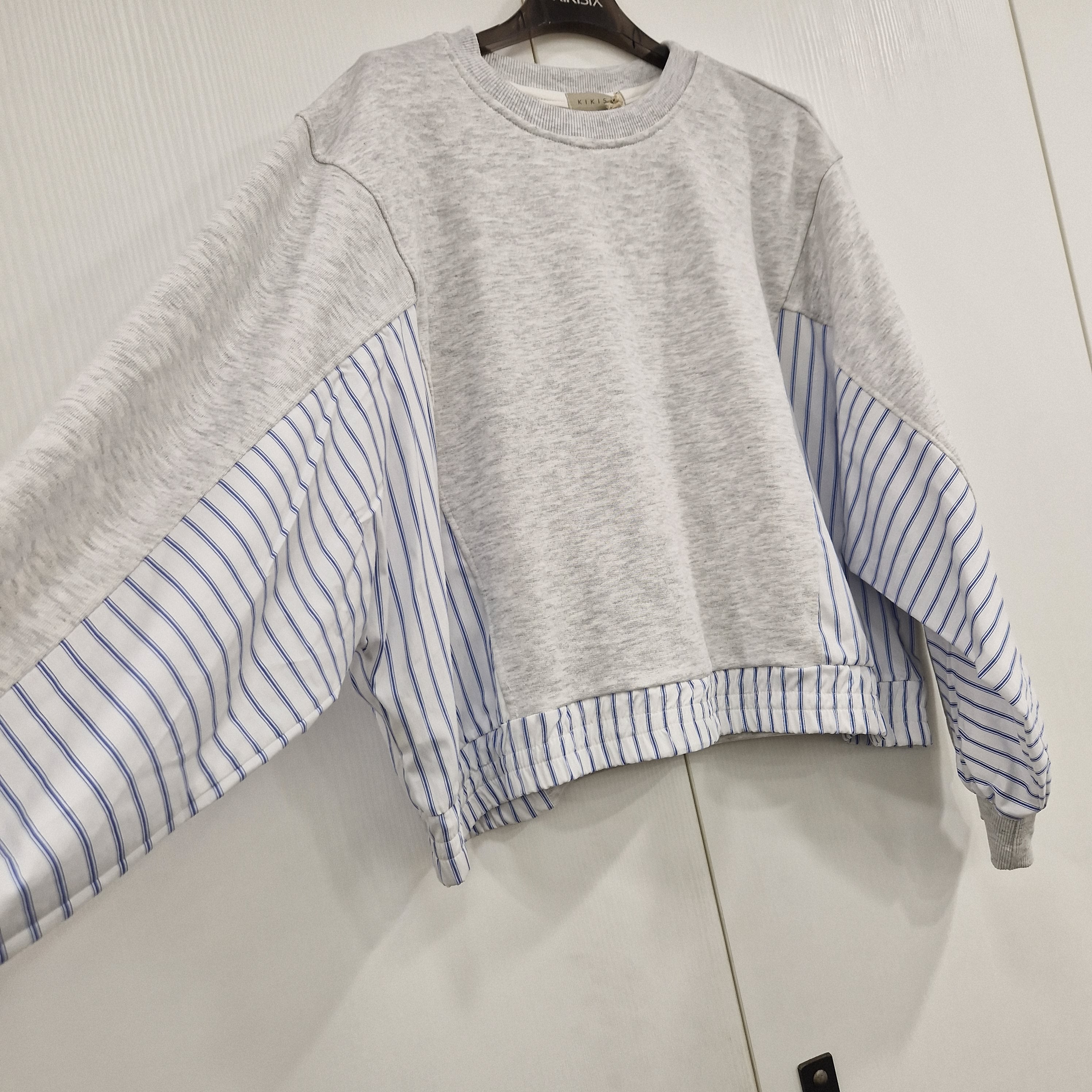 KIKISIX felpa  grigio