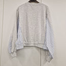 KIKISIX felpa  grigio