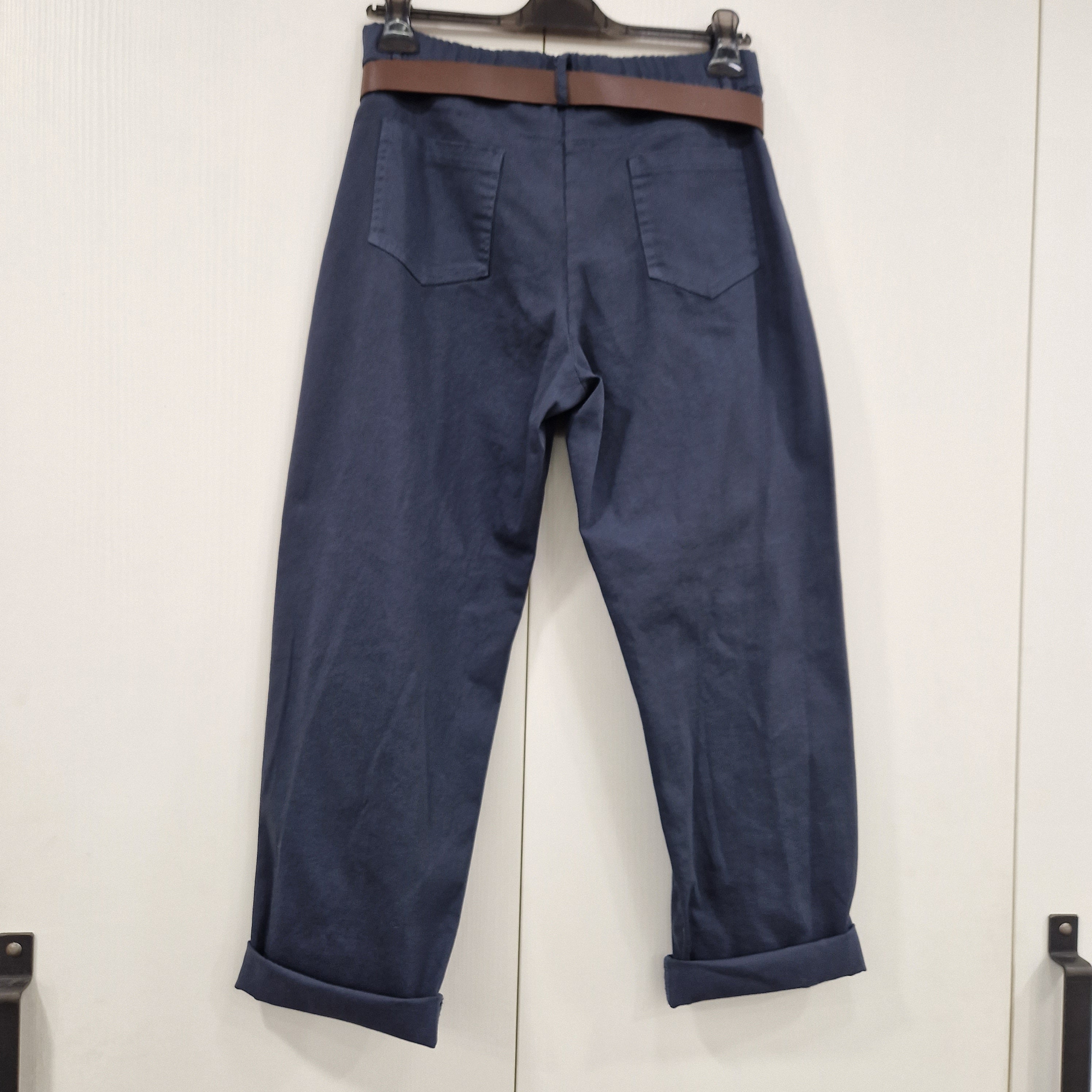 KIKISIX pantaloni CHINO blu
