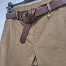KIKISIX pantaloni CHINO marrone