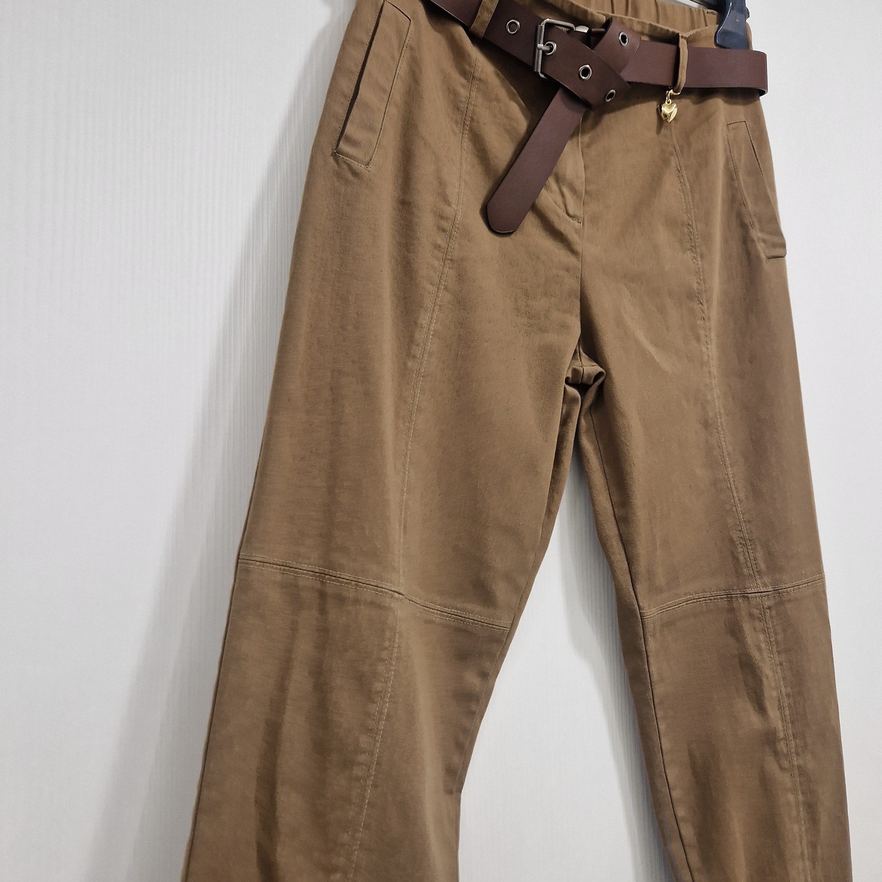 KIKISIX pantaloni CHINO marrone