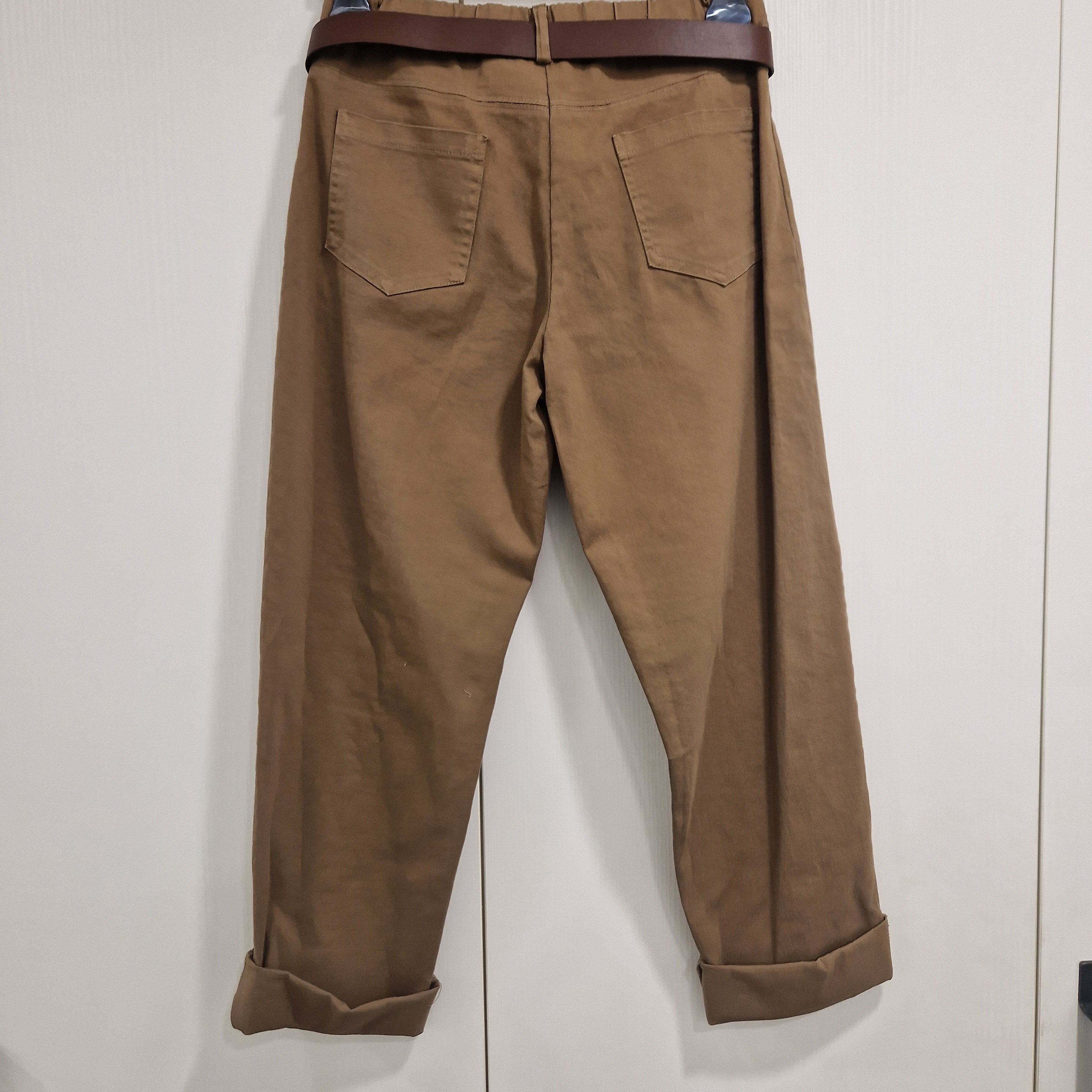 KIKISIX pantaloni CHINO marrone