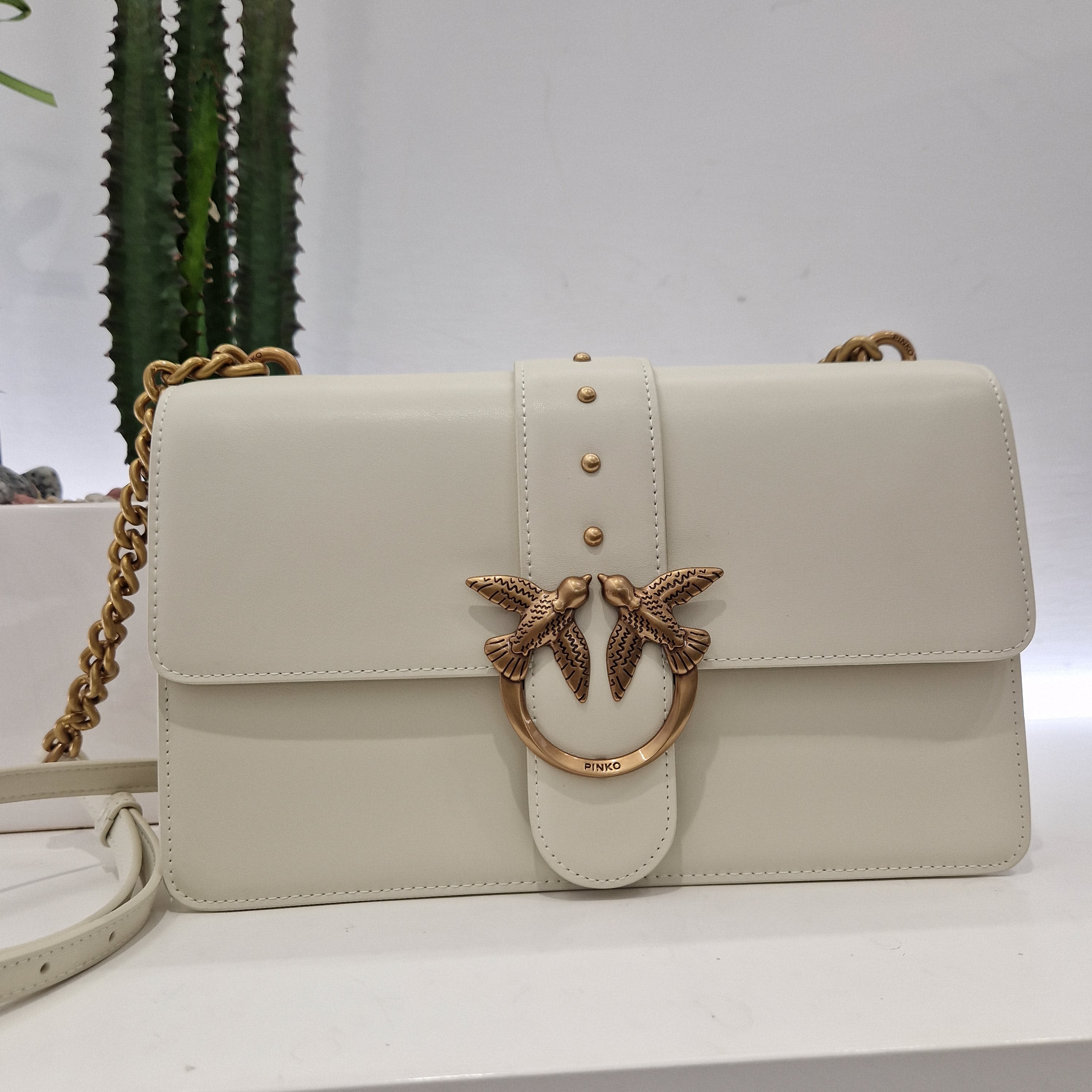 PINKO borsa Classic Love Bag One Simply color panna