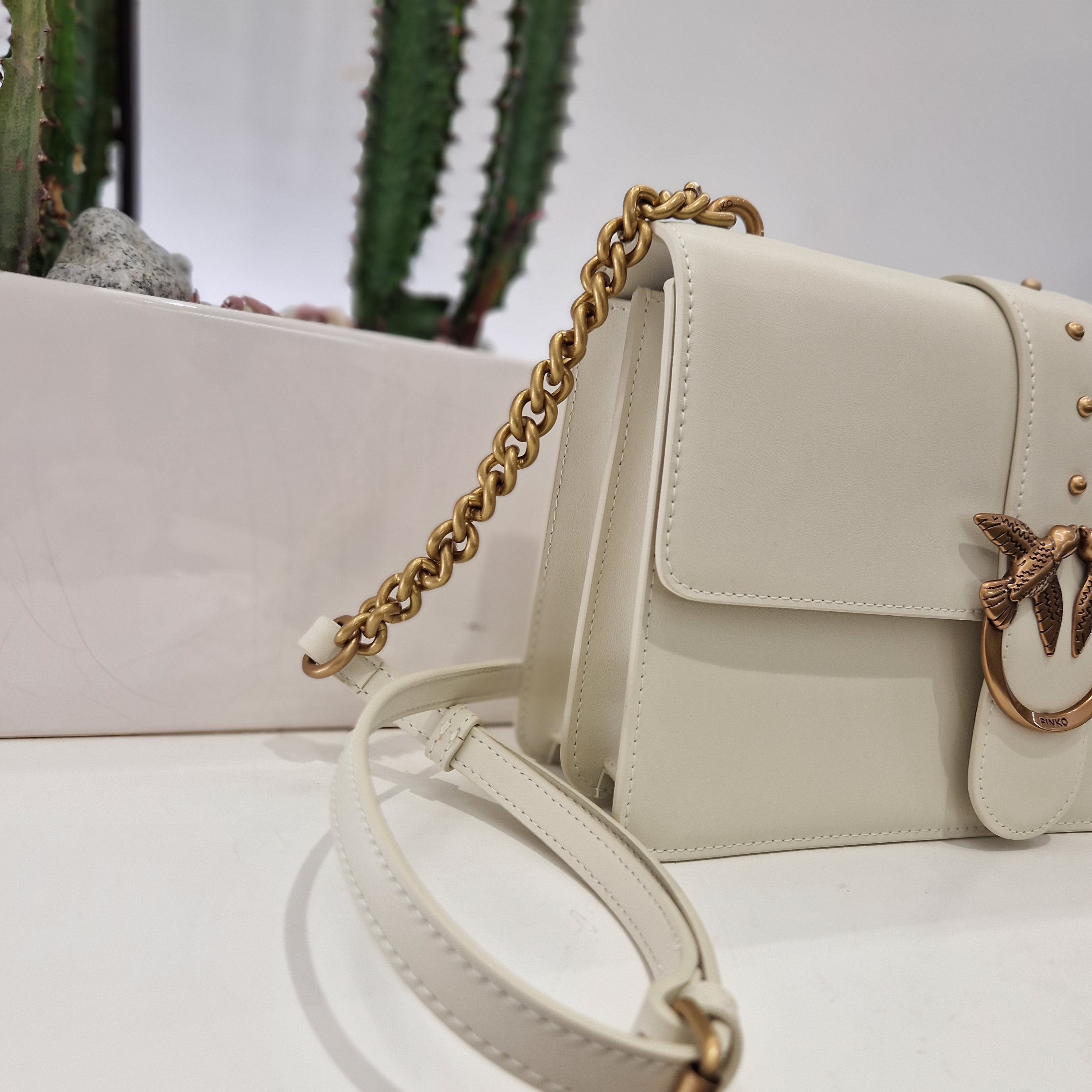 PINKO borsa Classic Love Bag One Simply color panna
