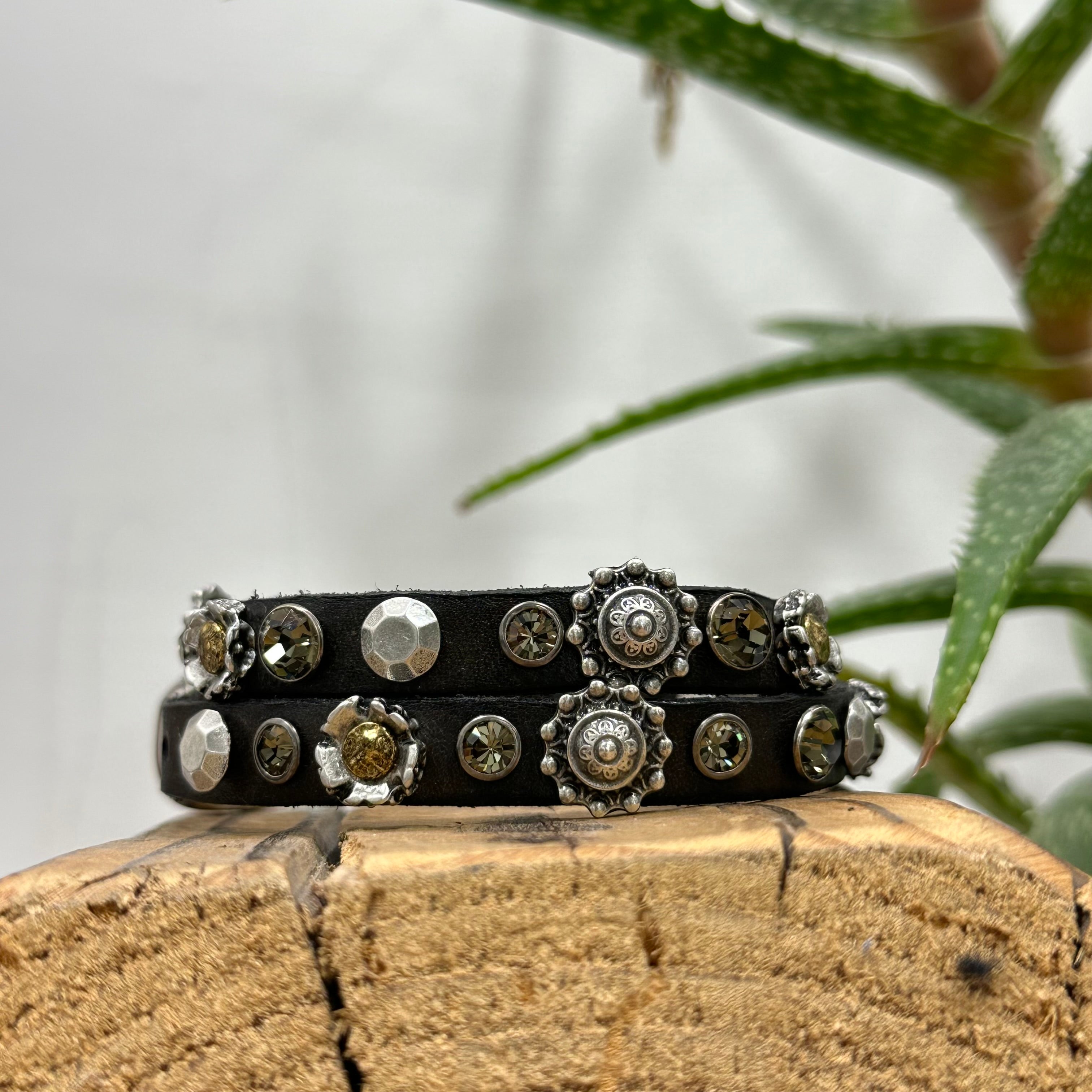 Campomaggi bracciale SOLE 2 GIRI grigio