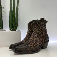 METISSE stivaletto texano ANIMALIER tacco 20