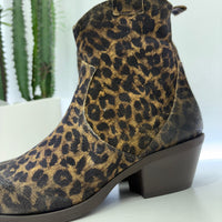 METISSE stivaletto texano ANIMALIER tacco 20