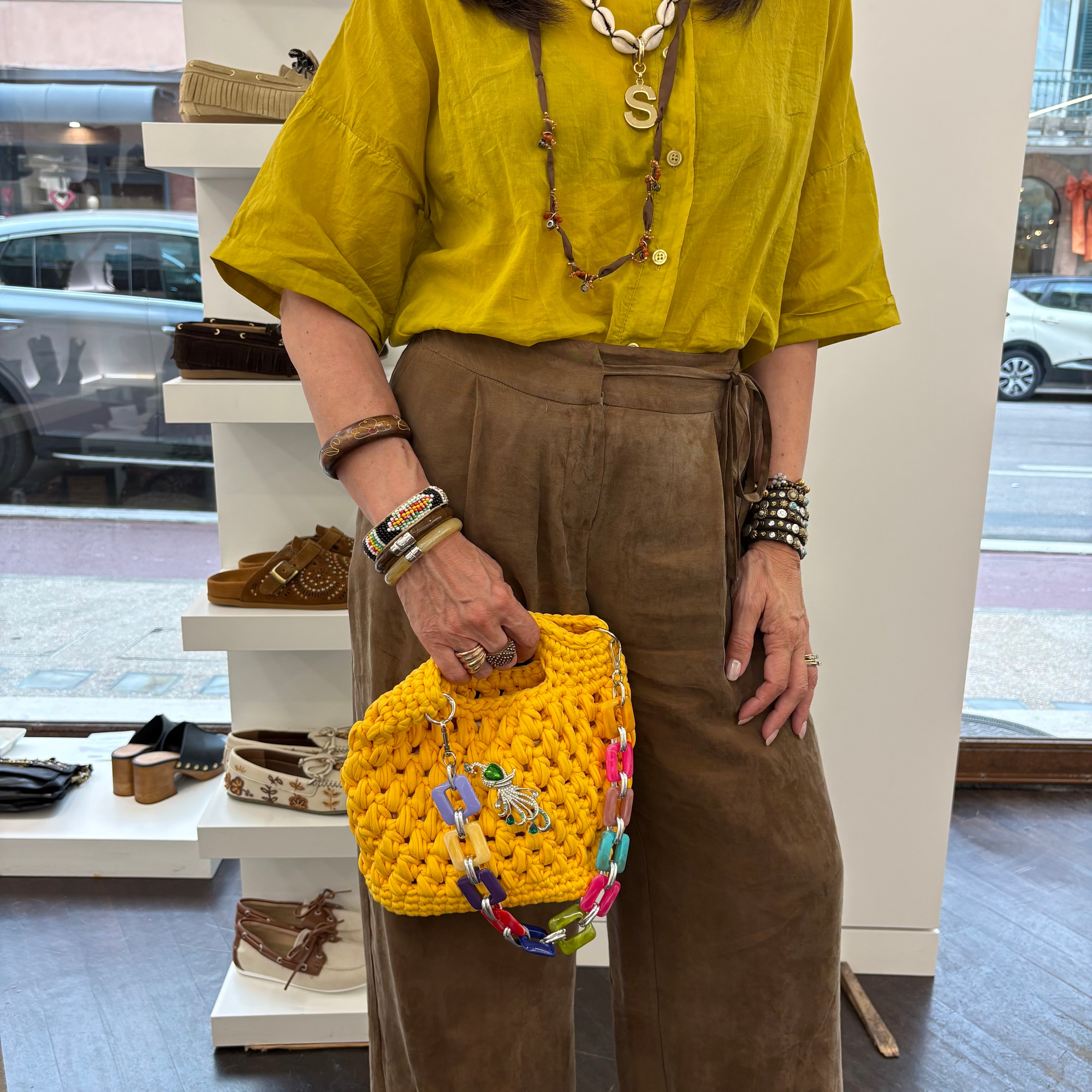 PASSIONE BORSE DEDI yellow  licra