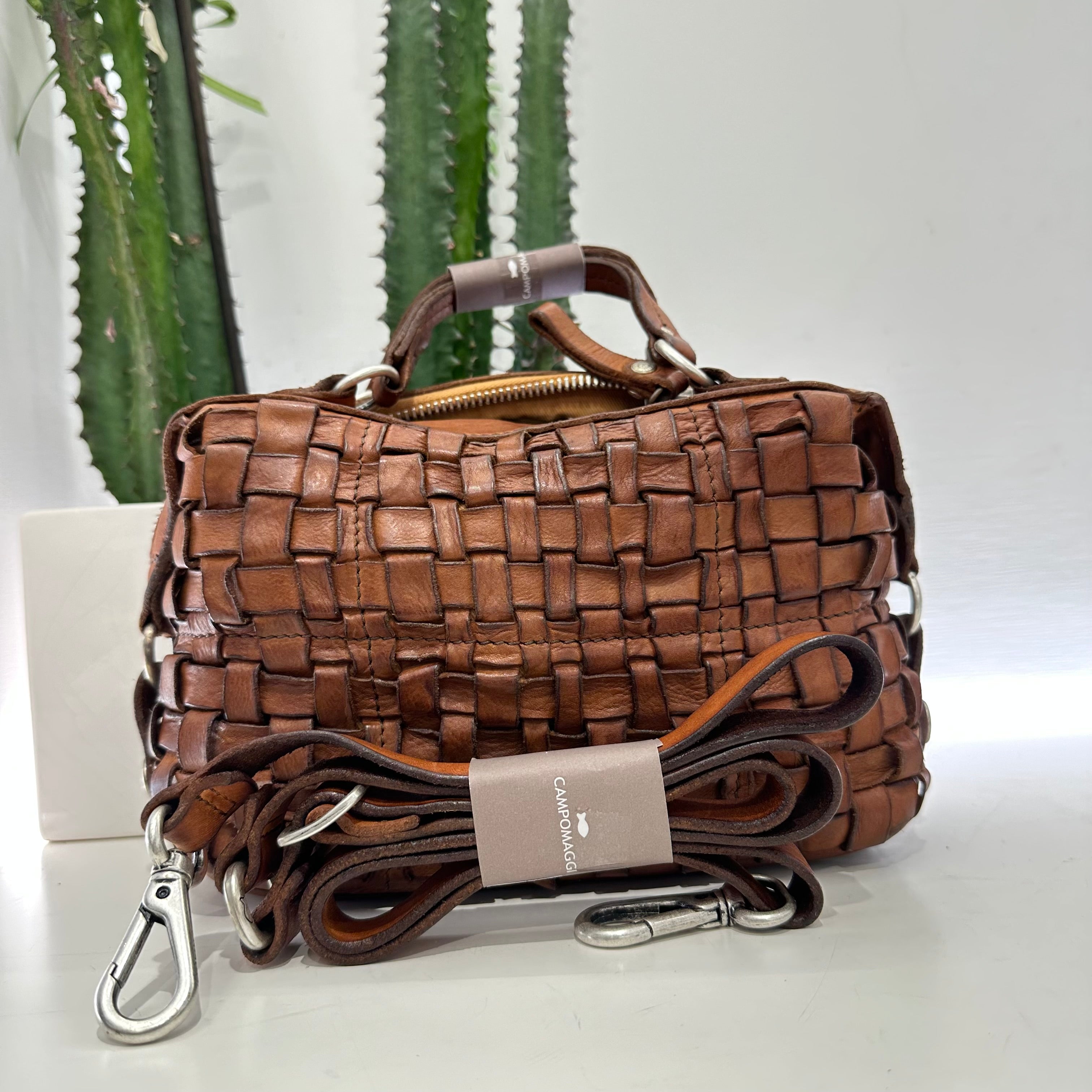 Campomaggi PETRA bauletto piccolo intrecciato