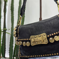 Campomaggi borsa AGNESE medaglie e rivetti