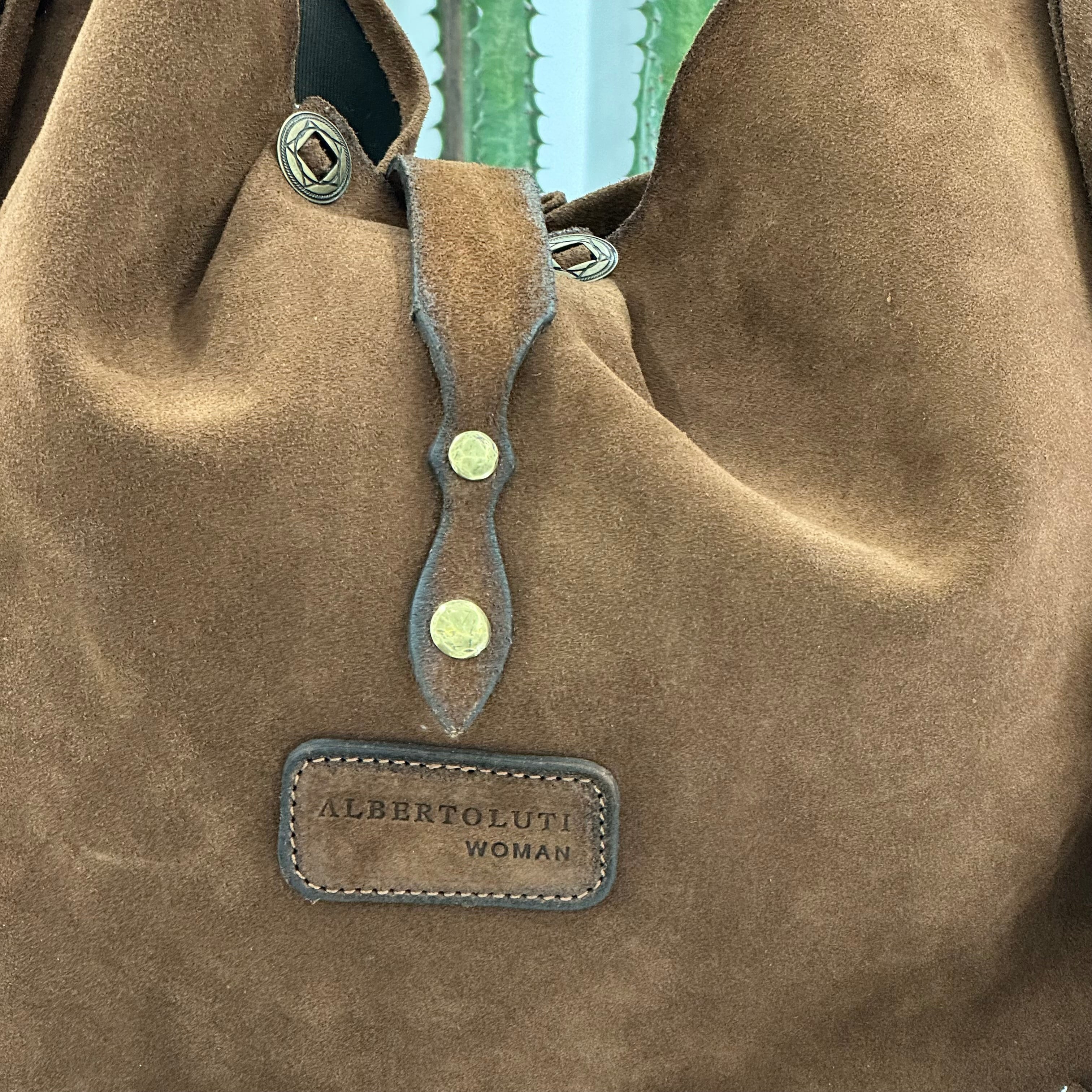 Alberto Luti borsa tex frange dimensione grande