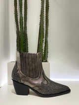 Texano metallo con borchie argento