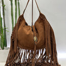 Alberto Luti borsa tex frange dimensione grande