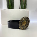 Alberto Luti CINTURA PLACCA VERTICALE OTTONE STRASS