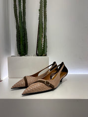 Latika scarpa guyana stampa animalier vernice rosa