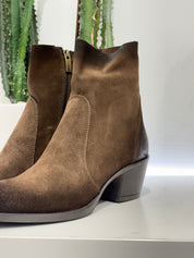 METISSE stivaletto zip texano marrone suede t.50