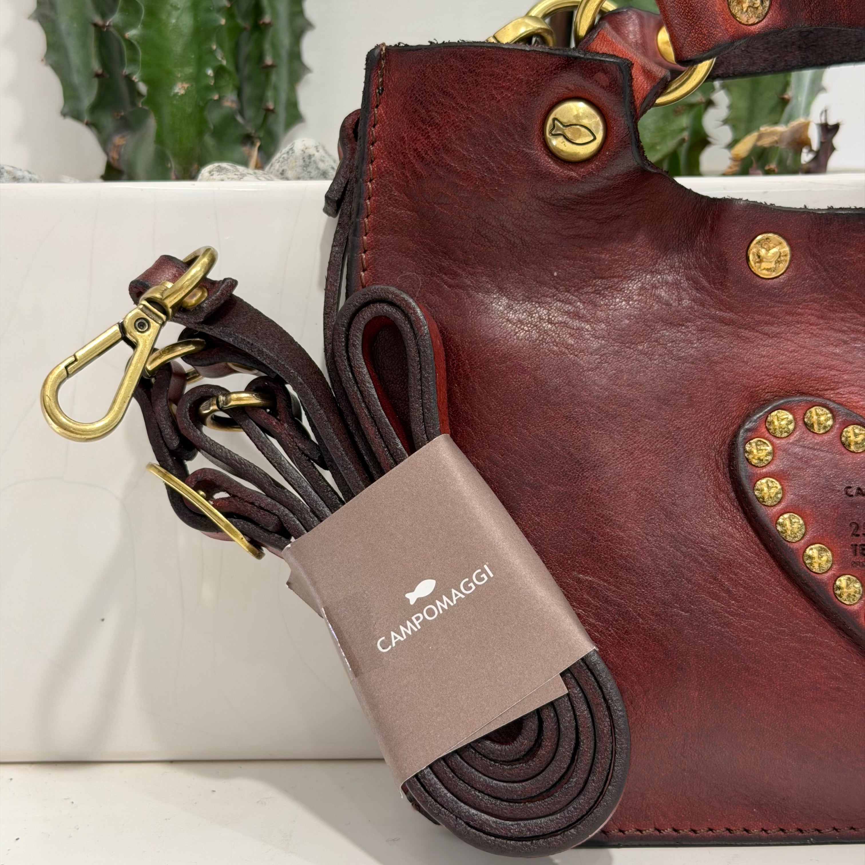 Campomaggi borsa LUIGIA CUORE Vinaccia