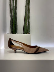 Latika scarpa guyana stampa animalier vernice rosa