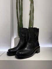 Zolfo biker nero zip tacco 50