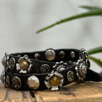 Campomaggi bracciale SOLE 2 GIRI grigio