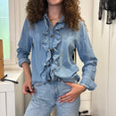Camicia denim con rouge