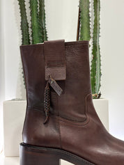 Zolfo biker moro zip tacco 50