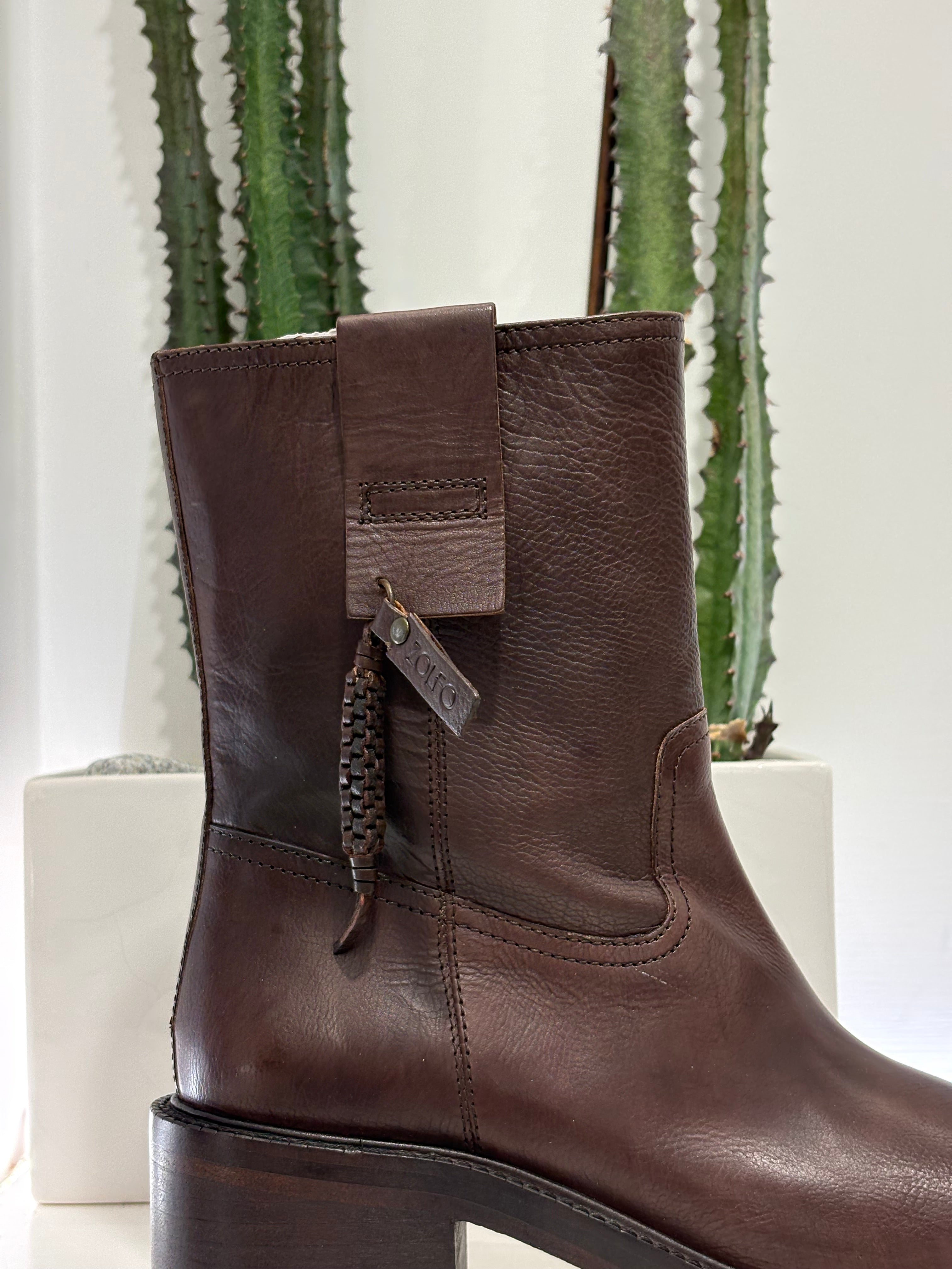 Zolfo biker moro zip tacco 50