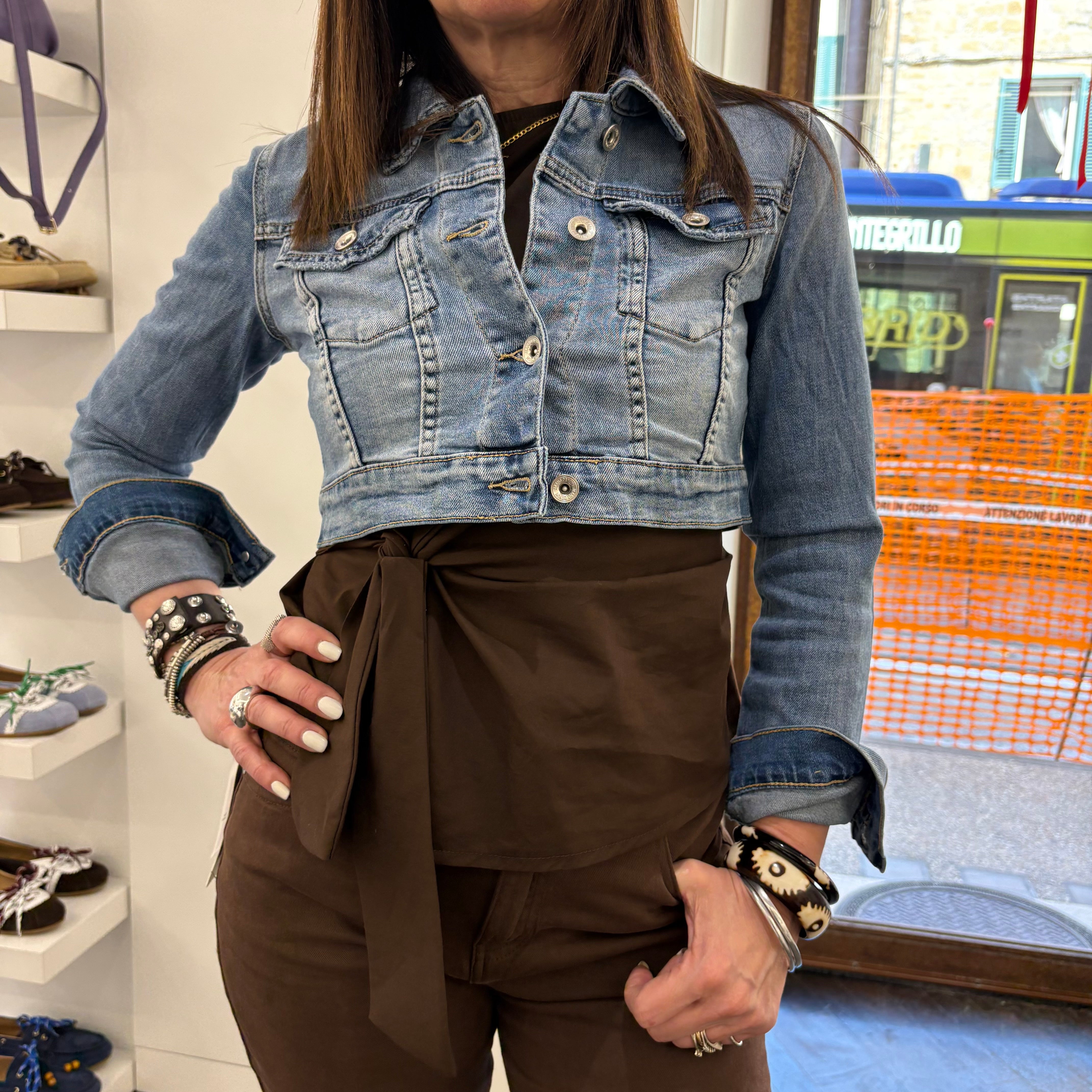 Giacca denim CARMEN corta