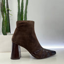 Chie Mihara stivaletto suede  LUDRIK BROWN
