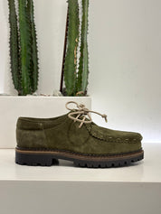 BEKK modello sebago lacci vaschetta suede militare