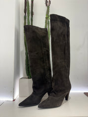 Stivale suede asfalto t.7