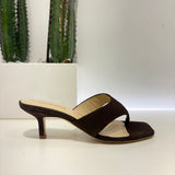 Infradito suede moro tacco 50