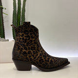 METISSE stivaletto texano ANIMALIER leo tacco 20