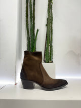 METISSE stivaletto zip texano marrone suede t.50