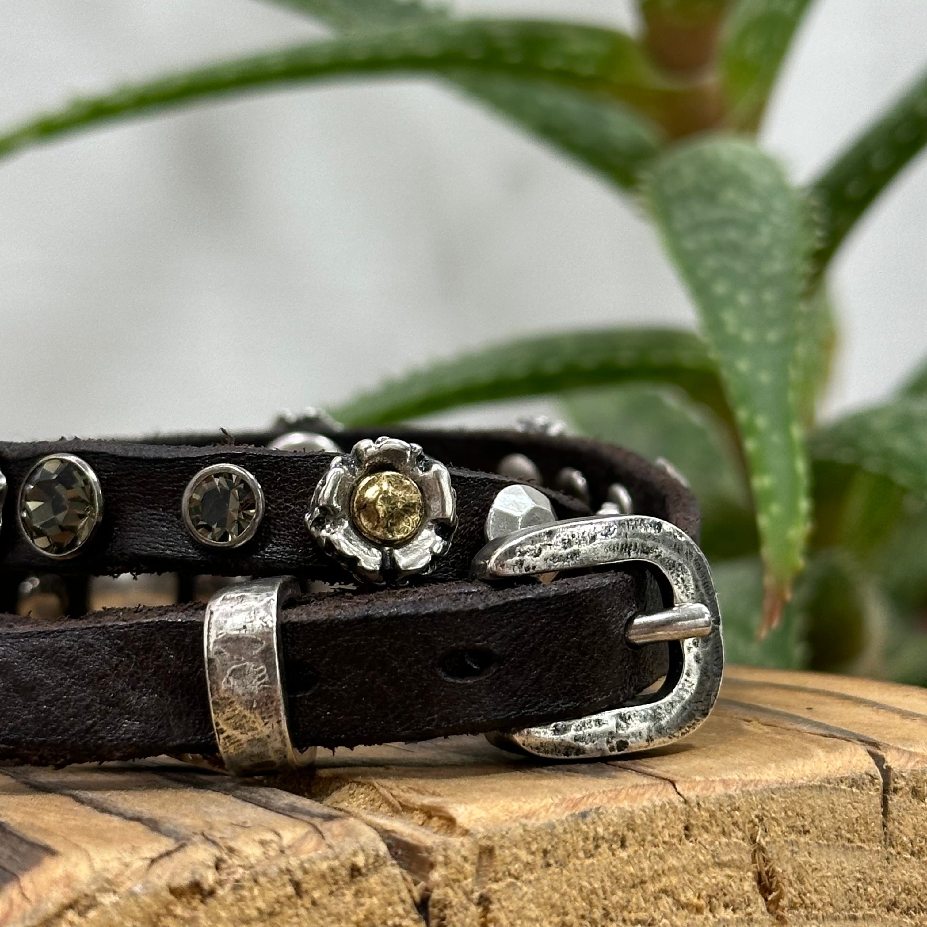 Campomaggi bracciale SOLE 2 GIRI moro