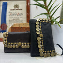 Campomaggi MEDAGLIE portafoglio in pelle rivetti oro