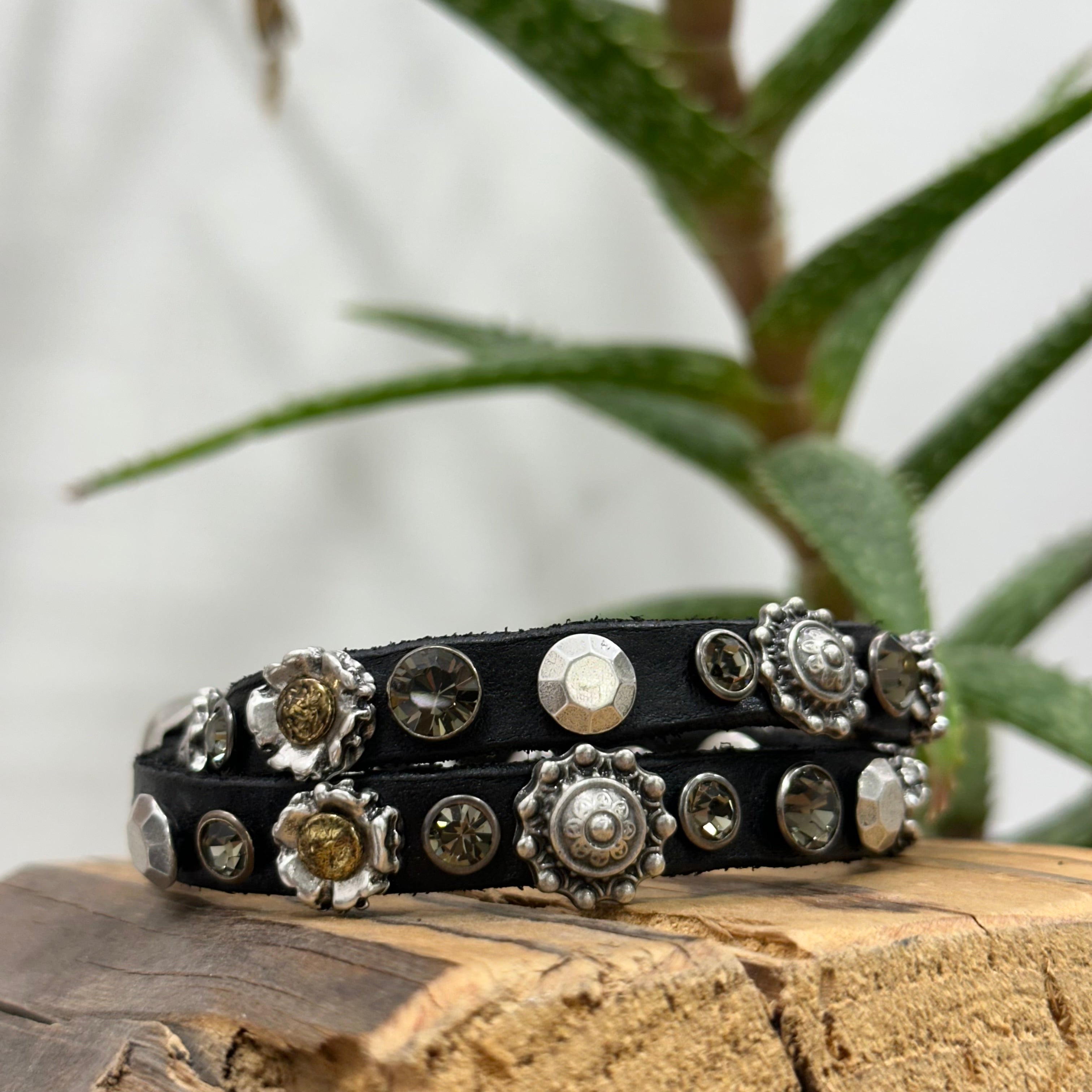 Campomaggi bracciale SOLE 2 GIRI nero