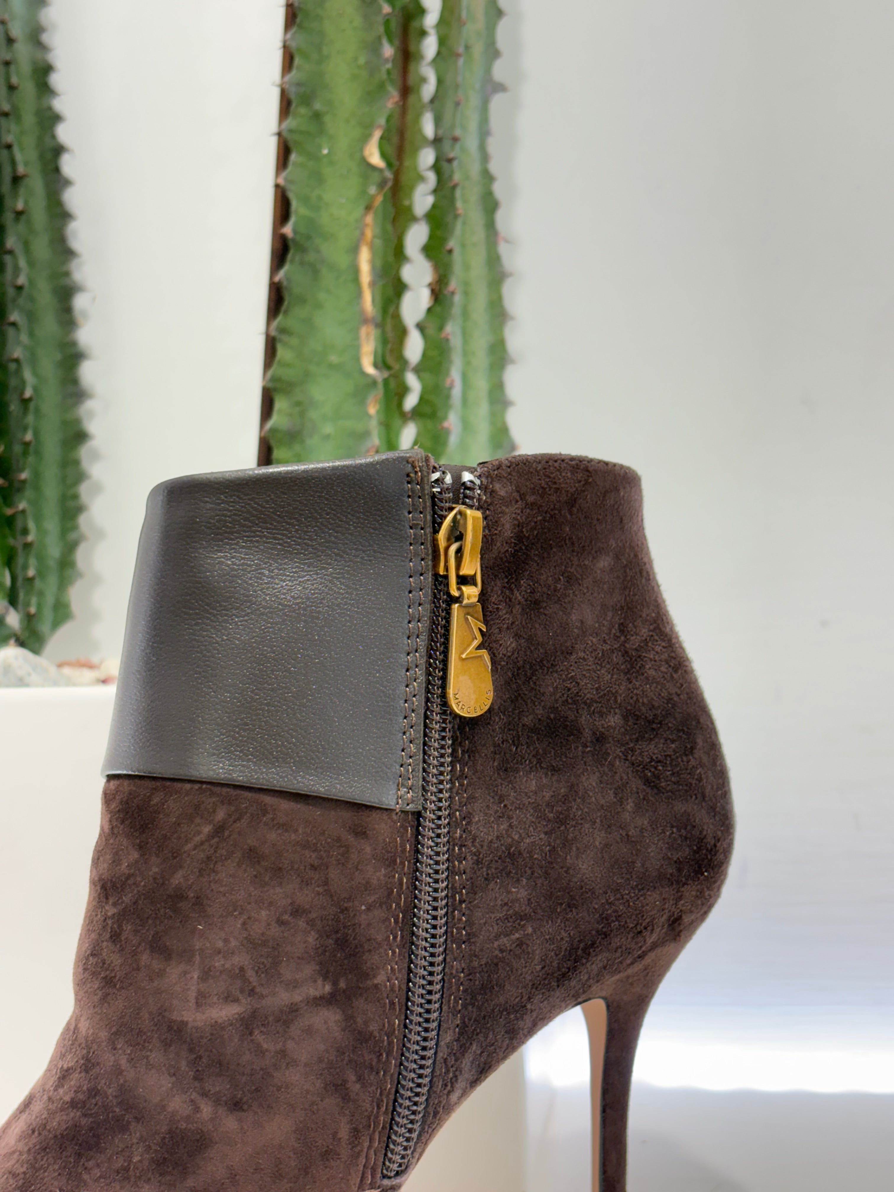 Marc Ellis scarpa asimmetrica t. 90 con zip al lato t.moro