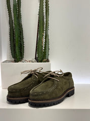 BEKK modello sebago lacci vaschetta suede militare