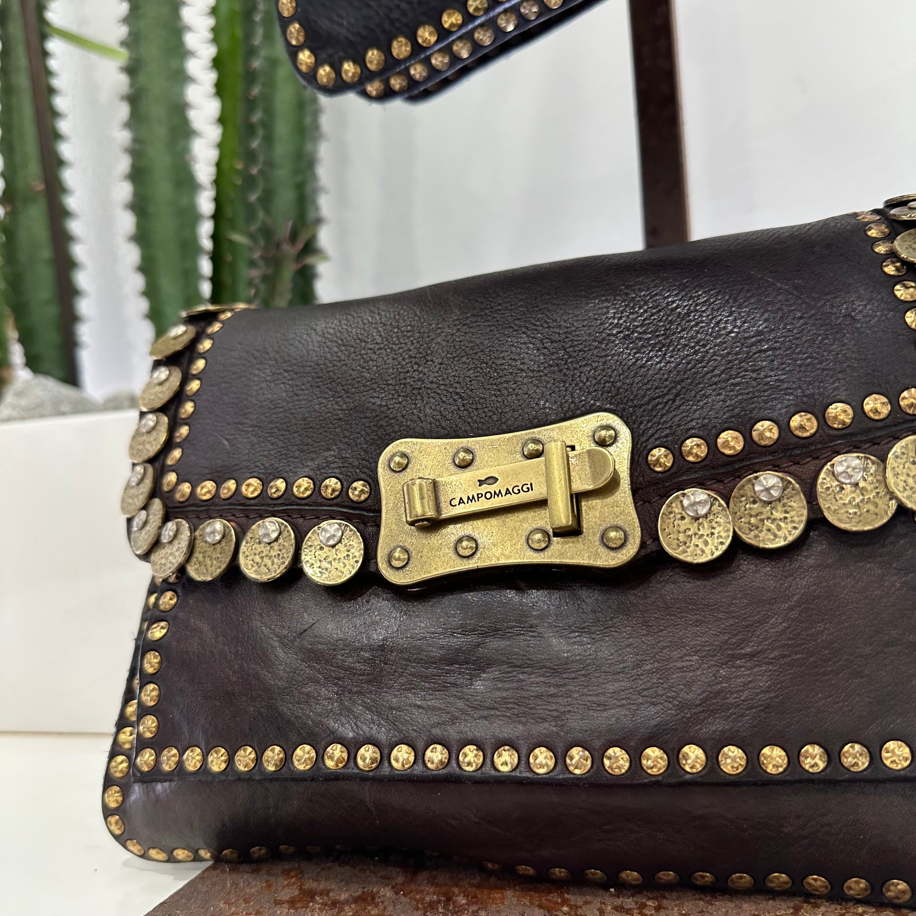 Campomaggi borsa AGNESE medaglie e rivetti