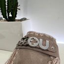 Mou sabot in powder color 
