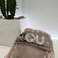 Mou sabot in powder color 