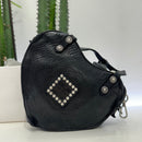 Campomaggi borsa VALENTINA cuore borchie argento e turchesi